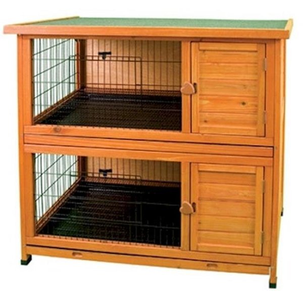 Ware Ware W-01518 Premium Plus Double Decker Rabbit Hutch W-01518